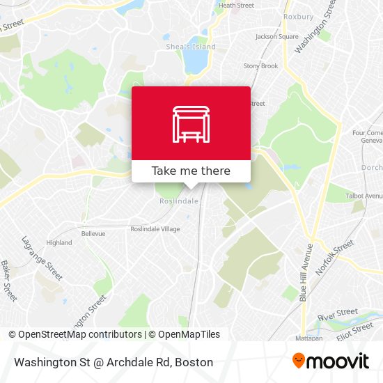 Washington St @ Archdale Rd map