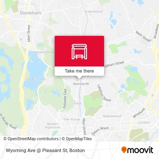 Wyoming Ave @ Pleasant St map