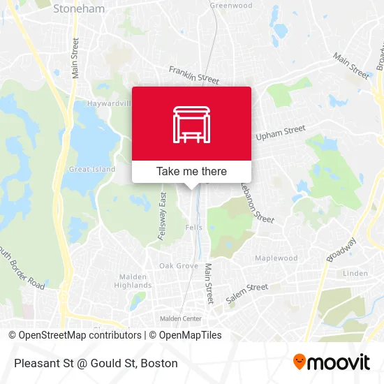 Pleasant St @ Gould St map