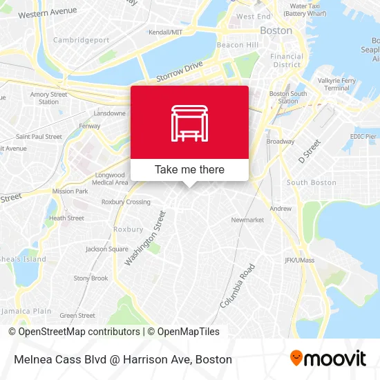 Mapa de Melnea Cass Blvd @ Harrison Ave