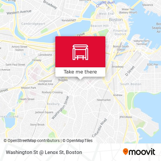 Washington St @ Lenox St map