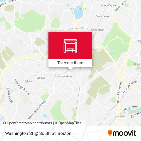 Mapa de Washington St @ South St