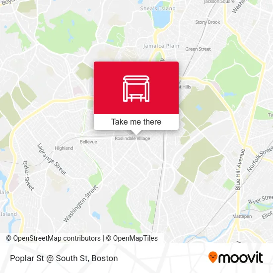 Mapa de Poplar St @ South St