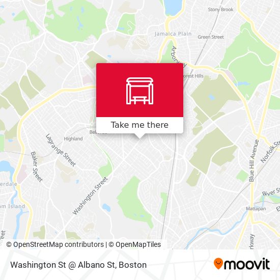 Washington St @ Albano St map