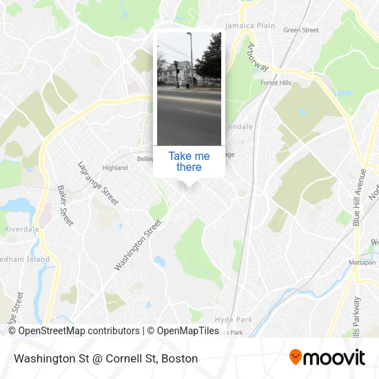 Mapa de Washington St @ Cornell St