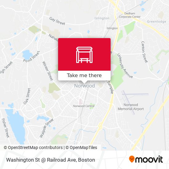 Washington St @ Railroad Ave map