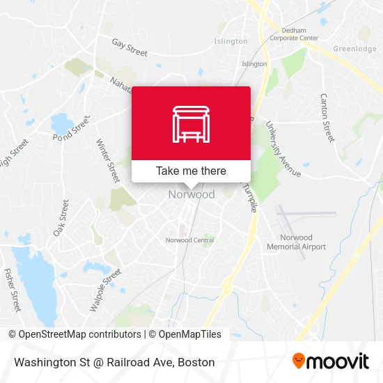 Washington St @ Railroad Ave map