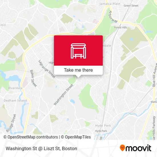 Washington St @ Liszt St map