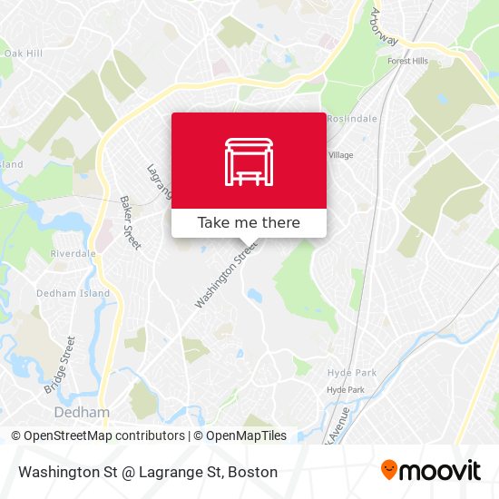 Washington St @ Lagrange St map