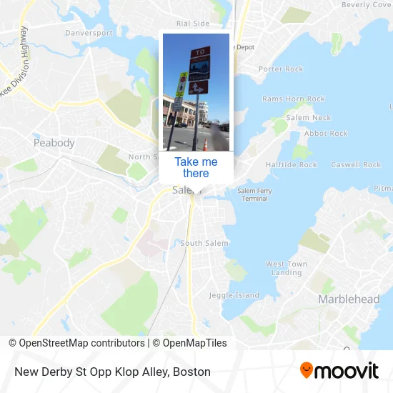 New Derby St Opp Klop Alley map