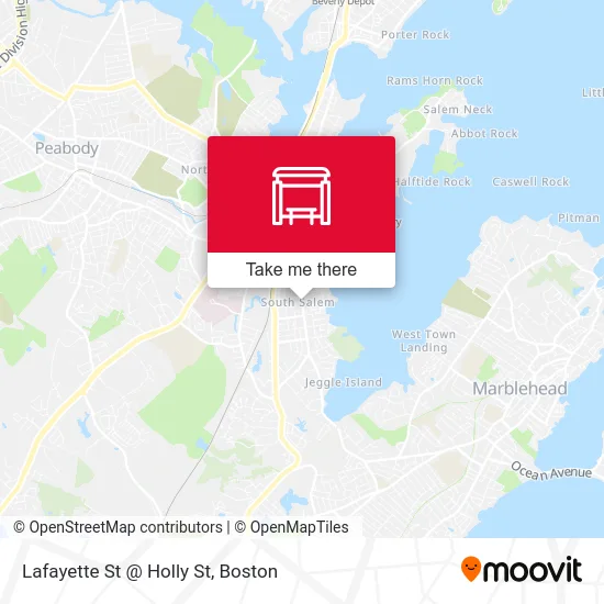 Lafayette St @ Holly St map