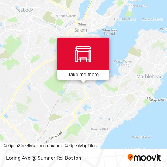 Loring Ave @ Sumner Rd map