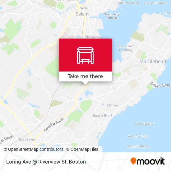 Mapa de Loring Ave @ Riverview St
