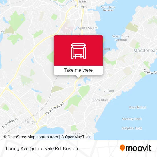 Loring Ave @ Intervale Rd map