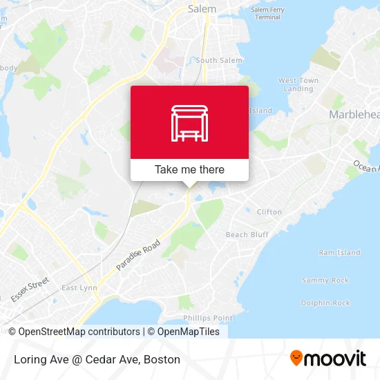 Loring Ave @ Cedar Ave map