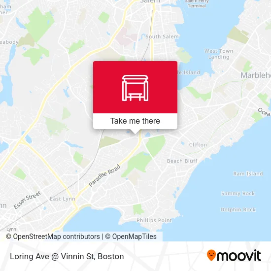 Loring Ave @ Vinnin St map