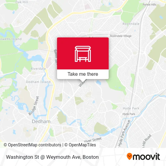 Washington St @ Weymouth Ave map