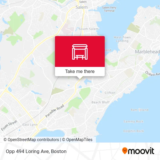Opp 494 Loring Ave map