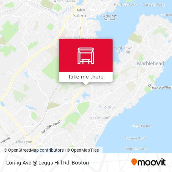 Loring Ave @ Leggs Hill Rd map