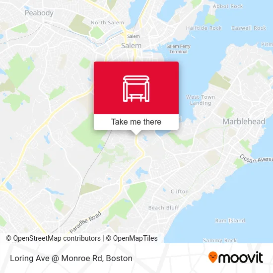 Loring Ave @ Monroe Rd map