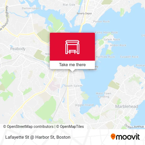 Lafayette St @ Harbor St map