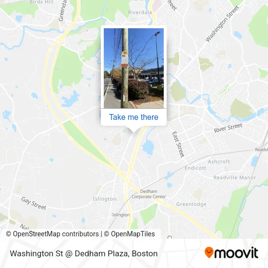 Washington St @ Dedham Plaza map