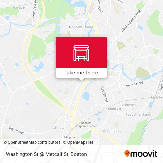 Washington St @ Metcalf St map