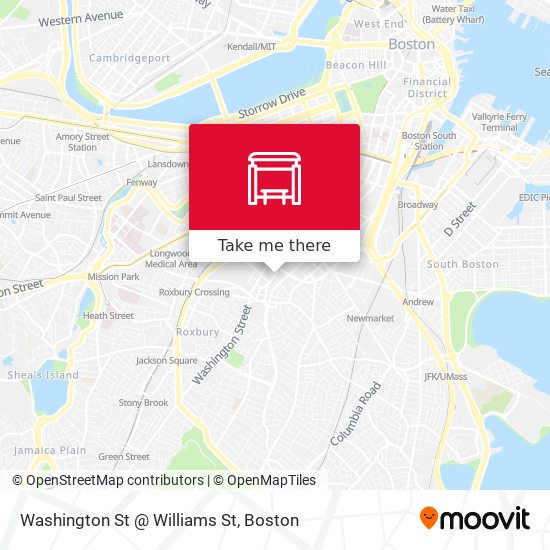 Washington St @ Williams St map