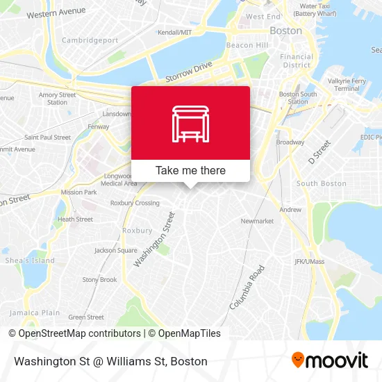 Washington St @ Williams St map