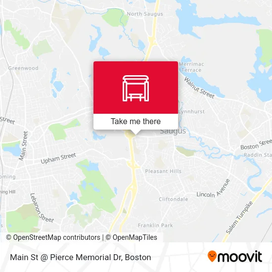 Main St @ Pierce Memorial Dr map