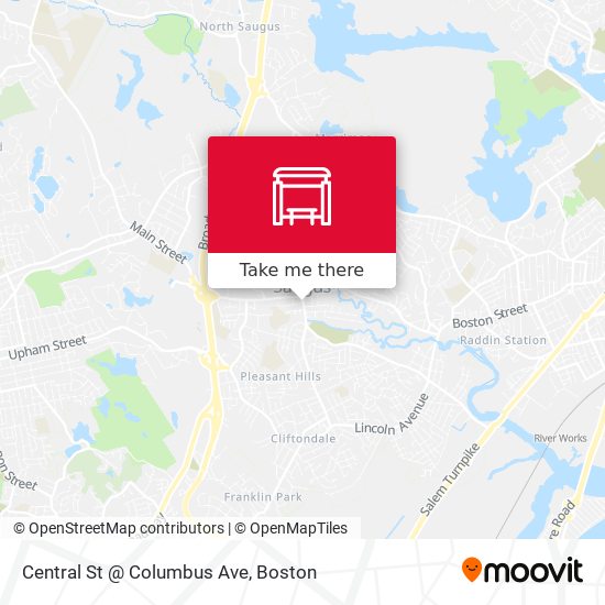 Central St @ Columbus Ave map