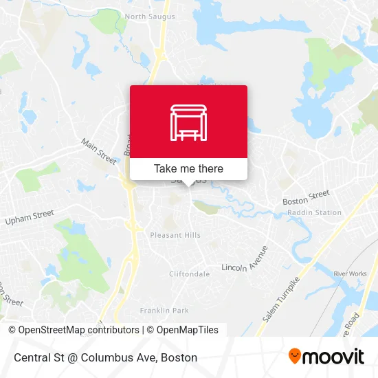 Mapa de Central St @ Columbus Ave