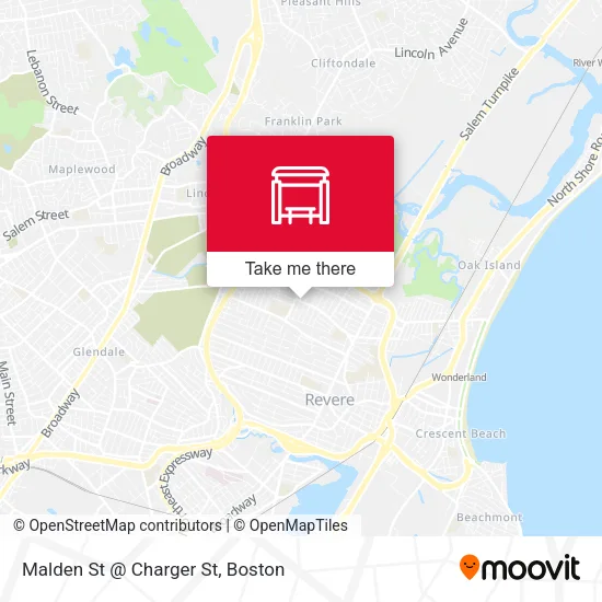 Malden St @ Charger St map