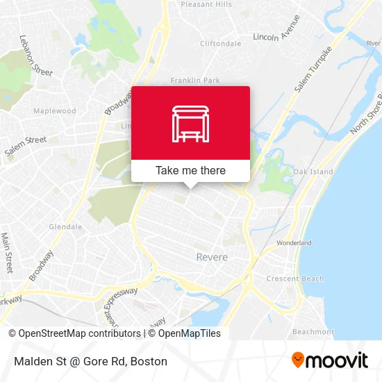 Mapa de Malden St @ Gore Rd