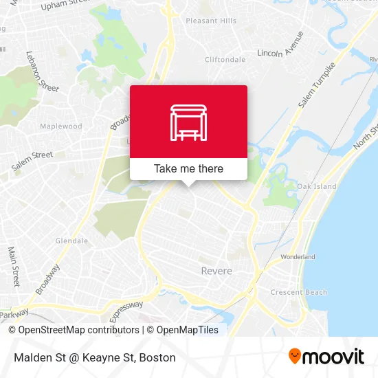 Malden St @ Keayne St map