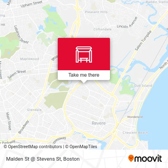 Malden St @ Stevens St map