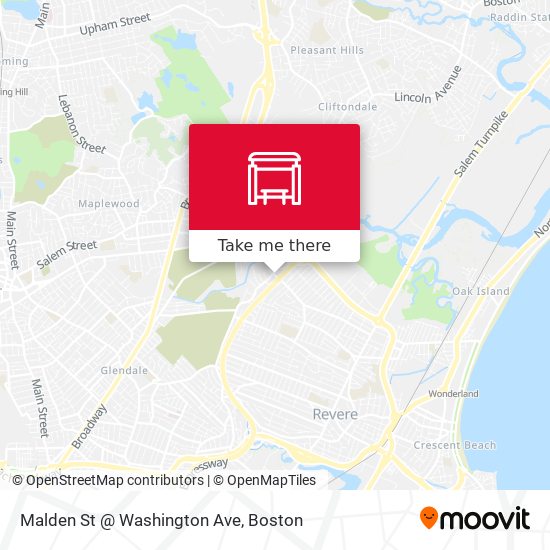 Mapa de Malden St @ Washington Ave