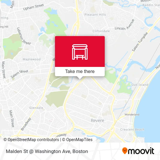 Malden St @ Washington Ave map