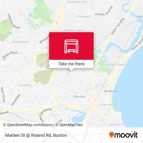 Mapa de Malden St @ Roland Rd