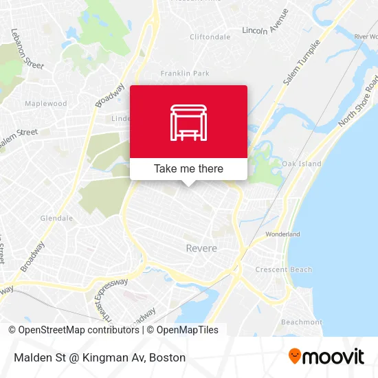 Malden St @ Kingman Av map