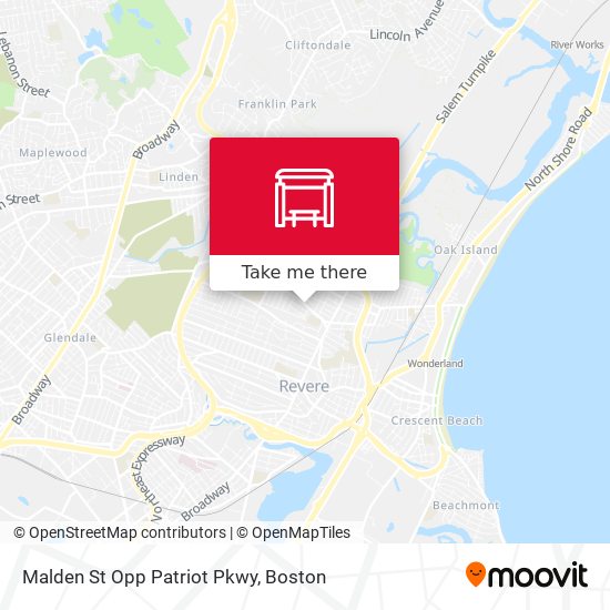 Malden St Opp Patriot Pkwy map
