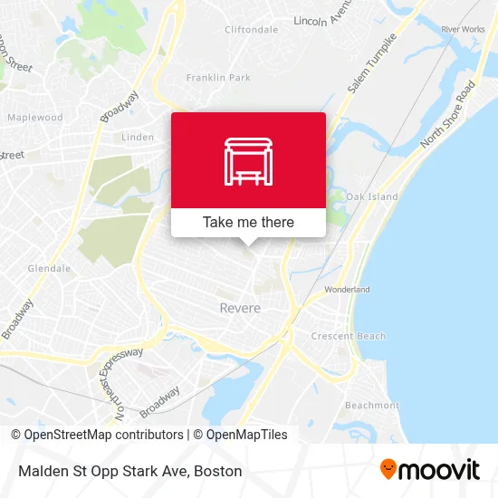 Malden St Opp Stark Ave map