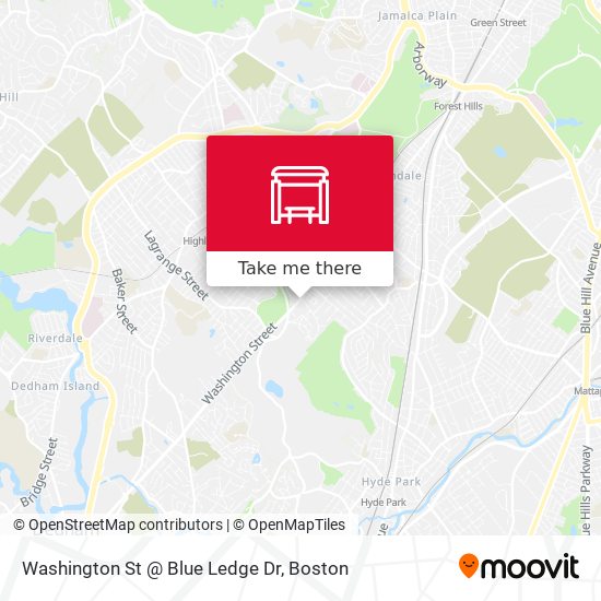 Washington St @ Blue Ledge Dr map