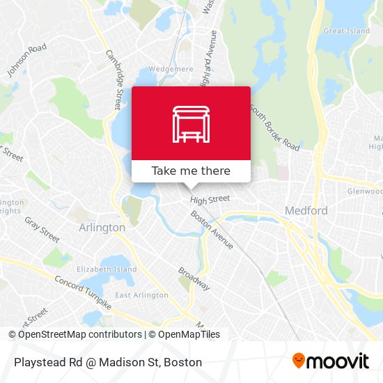 Playstead Rd @ Madison St map