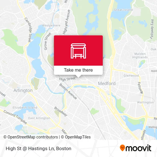 High St @ Hastings Ln map