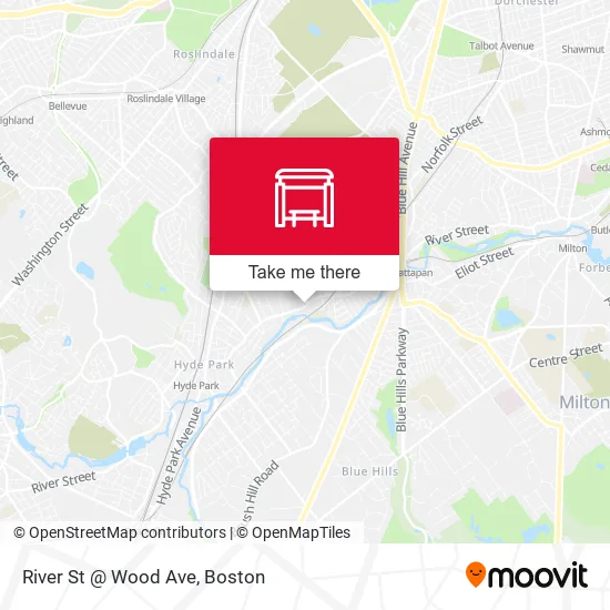 River St @ Wood Ave map