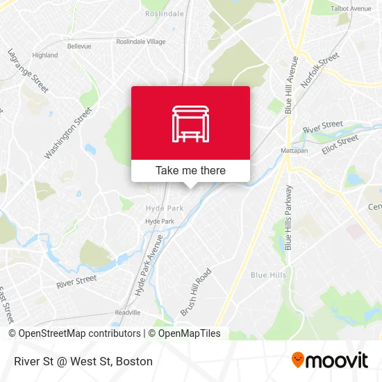 Mapa de River St @ West St