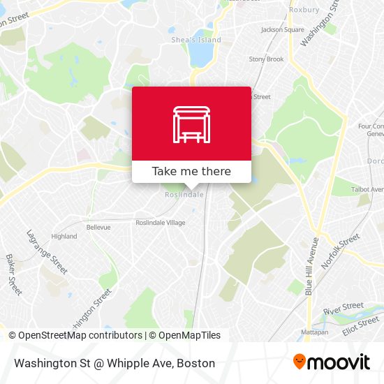 Washington St @ Whipple Ave map