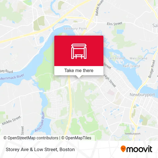 Storey Ave & Low Street map