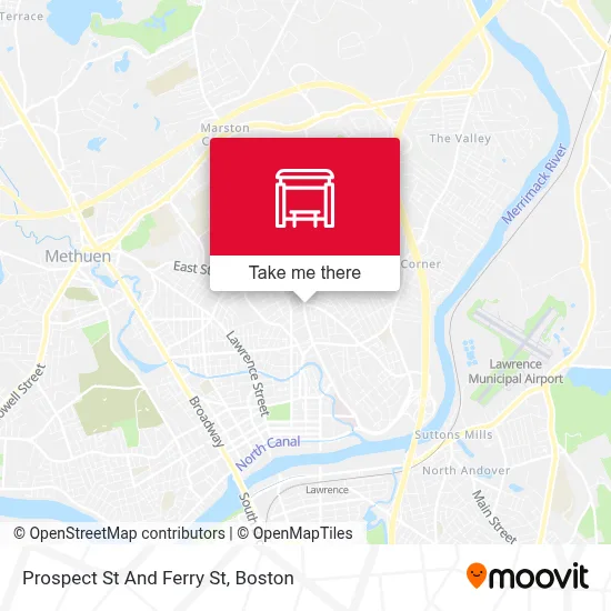 Prospect St And Ferry St map